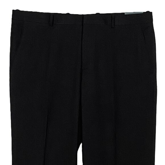 Perry Ellis Men's 36x36 Big & Tall Dress Pants Flat Front Stretch Black NEW - Picture 3 of 10